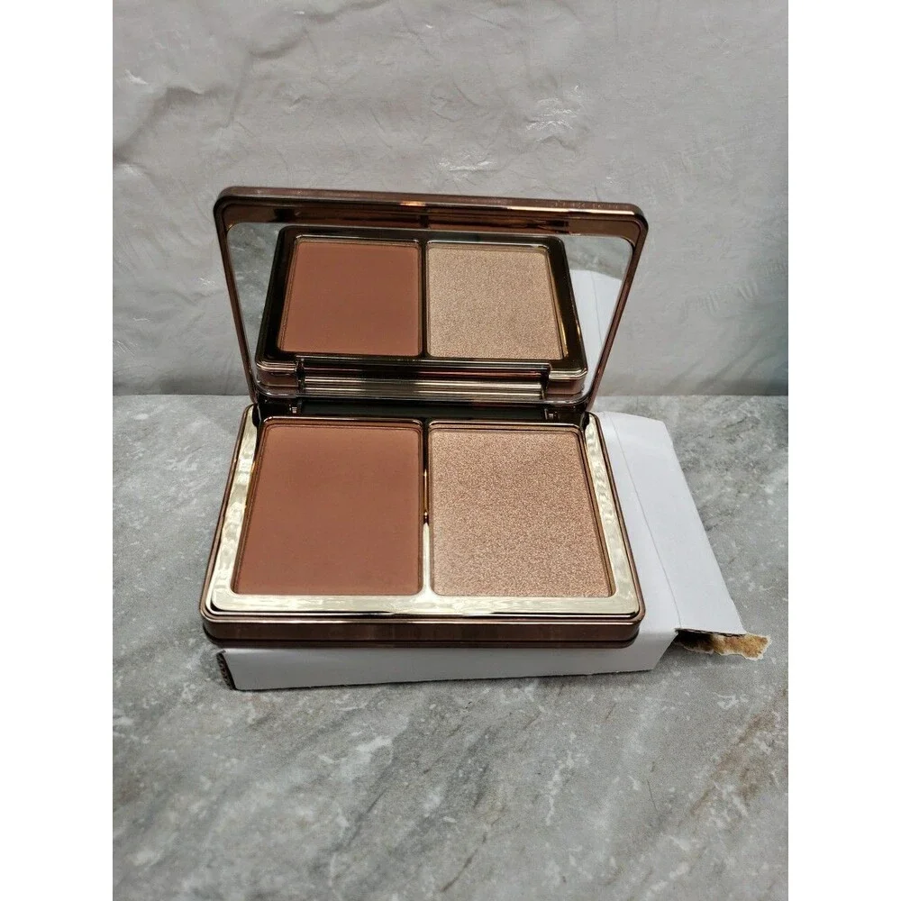 Natasha Denona Alloy Cheek Duo Palette Blush Bronze Highlighter Full Size NIB